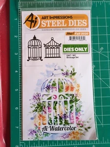 Art Impressions Die Set Bird Cage 5367 Use 4 Sizzix & Spellbinder Metal Thin Cut - Picture 1 of 3