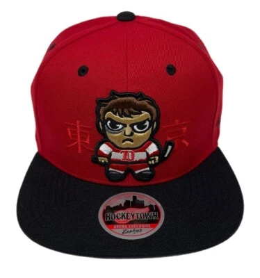 Zephyr NHL Detroit Red Wings RARE “Harajuku" Flat Bill SnapBack Hat BRAND NWT - Image 1 of 4