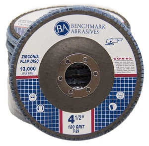 200 Pack 4.5” x 7/8" Premium 120 Grit Zirconia Flap Disc Grinding Wheels T29 - Bild 1 von 5