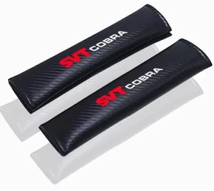 Seat Belt Shoulder Pads - Printed SVT Cobra Logo - Economy Covers Ships FREE! - Picture 1 of 5