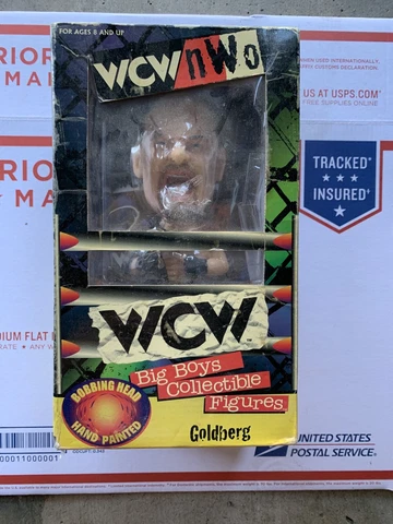 WCW Goldberg Hand Painted Bobble Head Big Boys Collectible Figure 1998 NEW Cover
