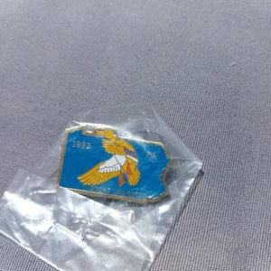 1992 PA Pennsylvania Ducks Unlimited Recorte Metal Solapa Chaleco Sombrero Chaqueta Prendedor NUEVO - Imagen 1 de 2