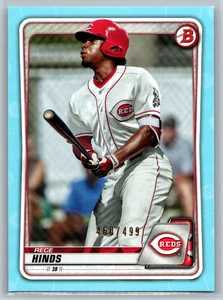 Rece Hinds 2020 Bowman Prospect Sky Blue /499 BP-41 Cincinnati Reds - Picture 1 of 2