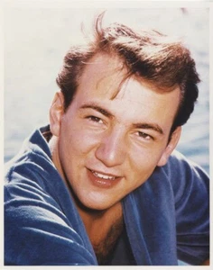 Bobby Darin 1950's Handsome Smiling Close up Portrait Vintage 8x10 Color Photo - Picture 1 of 1
