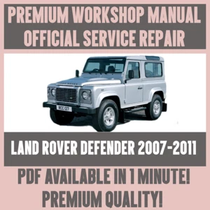 WORKSHOP MANUAL SERVICE & REPAIR GUIDE for 2007-2011 LAND ROVER DEFENDER - Picture 1 of 6