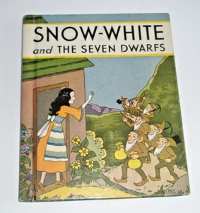 Vintage Snow White &  Seven Dwarfs Rand Mc Nally Brothers Grimm 1937 Folk Tale - Picture 1 of 9