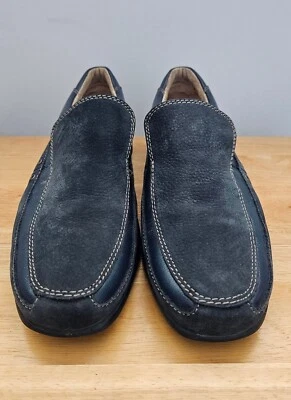 Florsheim Hombres Driver Mocasines Sin Cordones Mocasines Azul Gamuza y Cuero Zapato Talla 8W Foto 1 de 4