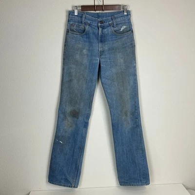 Vintage 80s Levi's 717 Straight Leg Jeans *grunge distressed 30x33, 28x32 actual - Image 1 of 4