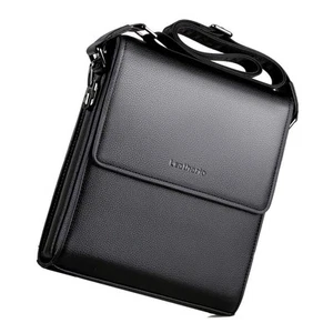 Men's Crossbody Shoulder Bag, Vegan Leather Small Messenger Satchel for Work ... - Picture 1 of 9