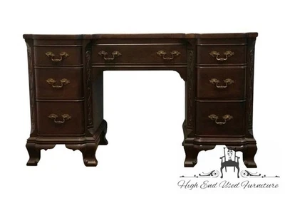 GEORGETOWN GALERÍAS Tocador Doble Pedestal 45" Caoba Sólida Estilo Tradicional Foto 1 de 4