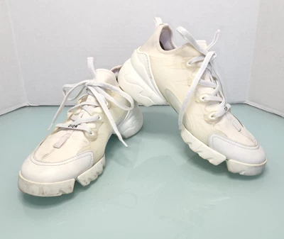 Dior D connect women's white sneakers Sz 37 - Image 1 of 4