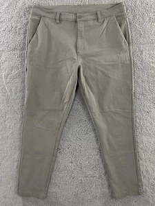 BYLT Everyday 2.0 Pants Mens 38x32 Slim Fit Stretch Chino Athleisure Khaki - Bild 1 von 12