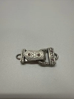 Clasps And Toggle Pink Rhinestones Silver Tone - Image 1 of 4