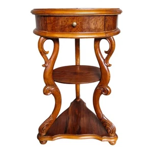 Plant stand vase small antique Vintage wooden cabinet 31.5 Inchs Tall Decor - Picture 1 of 19