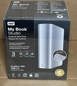 NUEVO WD My Book Studio 3 TB USB 2.0 FireWire 800 Disco Duro Externo de Escritorio - Imagen 1 de 5