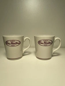 Tim Hortons "Always Fresh" Coffee Mug Steelite English/French Set of 2 Used 2017 - Picture 1 of 7