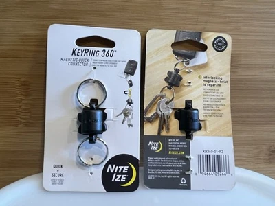 Llavero Nite Ize 360 conector rápido magnético entrelazado rápido y seguro negro Foto 1 de 3