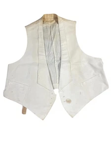 1920s / 1930s Men’s Medium White Formal Vest Vintage Formal Wear - Picture 1 of 8