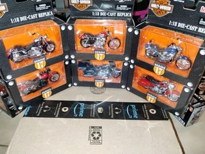 6 Maisto Series 17 Harley-Davidson Die-cast Motorcycle Replica - Picture 1 of 23