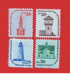 #1603-1606 MNH OG Americana Issue Free S/H - Picture 1 of 1