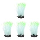  4 Pieces Glow Anemone Artificial Plant Sea Sculpture Fake Fish Tank Household