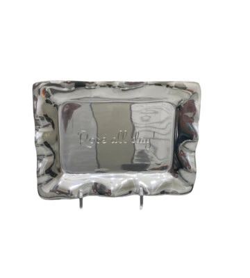 Beatriz Ball Engraved Small Tray Rose All Day 7”x5" - Image 1 of 4