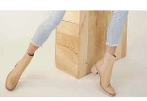 Botas de Cuero Free People Essential Chelsea Ligeramente Envejecidas 10/41 Nuevas Sin Caja - Imagen 1 de 11