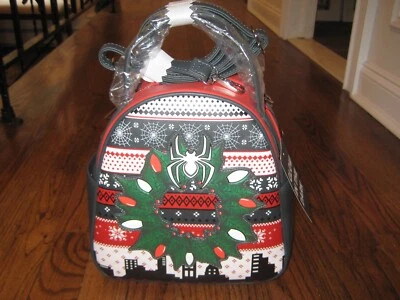 Marvel Spider-Man Navidad Suéter Mini Mochila - Brilla - ¡Nuevo! Foto 1 de 3