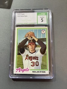 1978 Topps NOLAN RYAN #400 CSG 5 HOF - Picture 1 of 2