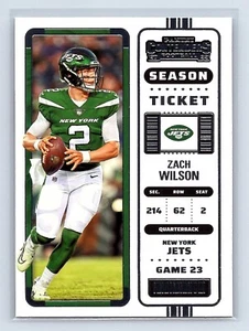 2022 Panini Contenders Football #90 Zach Wilson New York Jets - Picture 1 of 2