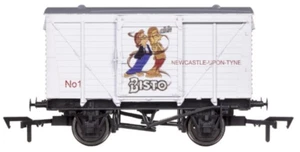 Dapol 4F-011-132 Ventilated Van Bisto No1 White Grey Roof OO Gauge + T48 Post - Picture 1 of 9