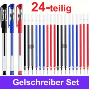 Gel Stifte Feinliner 0,5mm Kugelschreiber Stift Schreiber schwarz Schule Kunst - Bild 1 von 1