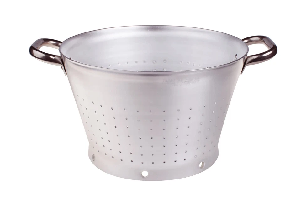 Colapasta Conico Agnelli in Alluminio con Due Maniglie Diam.32x18cmH 3mm - Immagine 1 di 1