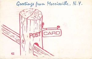 Postal NY: Saludos desde Morrisville, Nueva York, publicada 1979 - Imagen 1 de 2