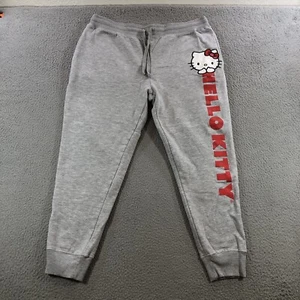 Hello Kitty Sweatpants Kids Xl 15/17 Gray Logo Cartoon - Picture 1 of 17