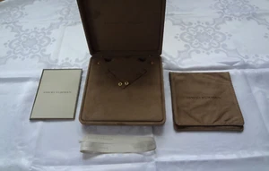 David Yurman Marrone Chiaro VUOTA Confezione Regalo Gioielli, Busta, Nastro, Sacchetto - Foto 1 di 11