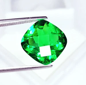 Certified Natural Tsavorite Garnet 10 Ct Cushion Garnet Loose Gemstone Gem W608 - Picture 1 of 14