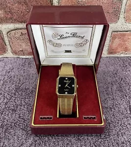 Orologio Vintage Lucien Piccard Dufonte Uomo Quarzo Vestito Accenti Diamanti - Foto 1 di 16
