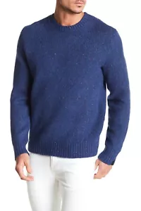 RAG & BONE M276602KNMP Lucas Sweater Crewneck Men's Wool Blend Blue XL NWT - Picture 1 of 2