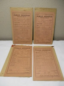 LOT 4 1912 PORTLAND ORE. RICHMOND PUBLIC SCHOOL REPORT CARDS + ENVELOPES - Picture 1 of 4