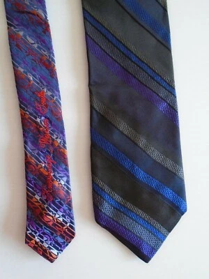  Robert Graham Hombre Corbata Seda Rayas Negras 62" Foto 1 de 4