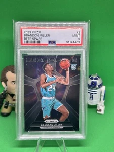 2023-24 Prizm Brandon Miller Deep Space Rookie Card RC #2 PSA 9 Hornets - Picture 1 of 2