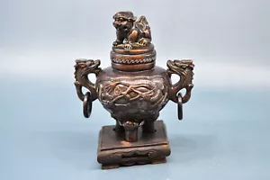 Vintage, Chinese, soapstone, incense burner, 5 inches tall - Picture 1 of 12