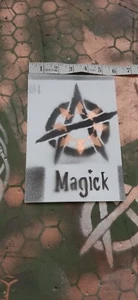 Chaos Magick Discordian Hand Painted Paper Sticker Unique Punk Goth Witch - Picture 1 of 2
