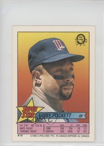 1989 Super Star Sticker Backs Kirby Puckett Nick Esasky Dan Plesac ( 134 197)