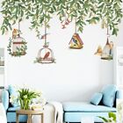Pvc Birdcage Plant Leaves Removable Wall Decals Living Room Home Decor  Bedroom