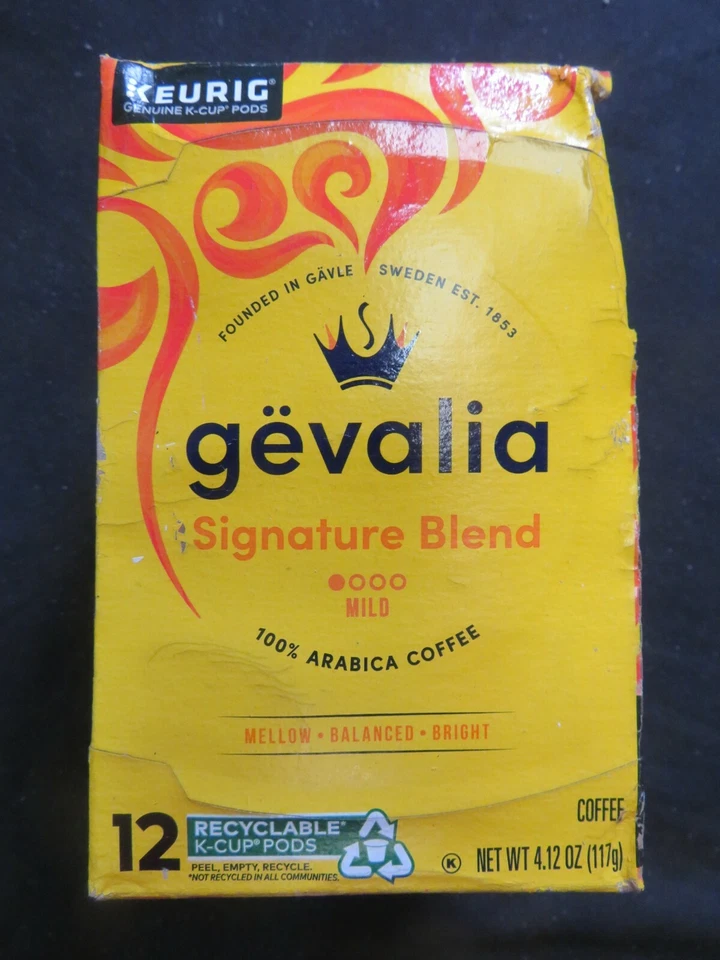 (1) Gevalia Kaffe Signature Blend café arábica suave 12 cápsulas K-Cup 4,12 OZ ^3 Foto 1 de 1