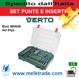 SET PUNTE E INSERTI 81 PZ - Mod 66H648 - Linea Professional VERTO!!! - Bild 1 von 3