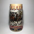 1986 B Series Budweiser Holiday Christmas Beer Stein Clydesdale Collectible Mug  for sale