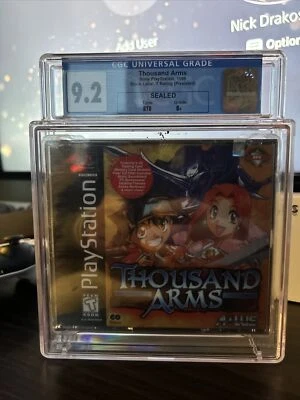 Playstation PS1 Thousand Arms Brand New And Sealed Graded CIB CGC 9.2! - Image 1 of 2